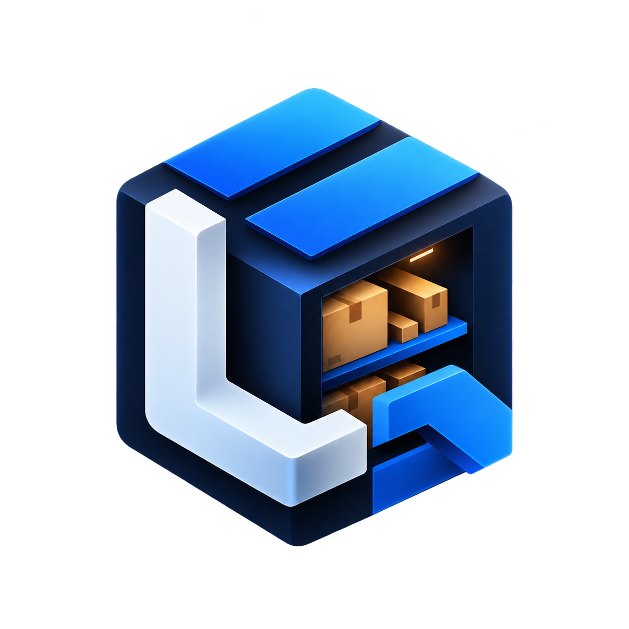 Lagerqube 3D-Lagerlogo